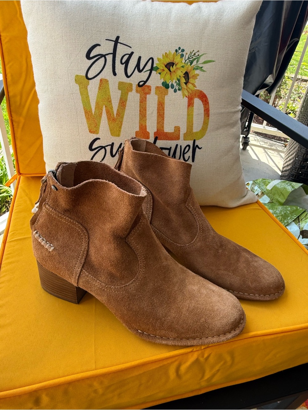 UGG Chestnut Suede Ankle Booties
